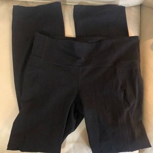 Athleta large petite black bootcut yoga pants
